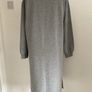 dress freequent brand size small grey sweatshirt dress with side slits Image 8