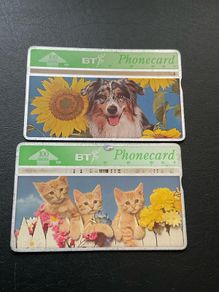 Vintage BT Phonecards 100 Units Animals Series Number 2 and 3
