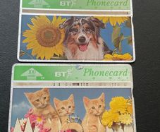 Vintage BT Phonecards 100 Units Animals Series Number 2 and 3
