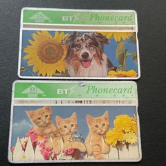 Vintage BT Phonecards 100 Units Animals Series Number 2 and 3