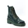 New Unisa Patent Leather Forest Green Biker Boots Image 4