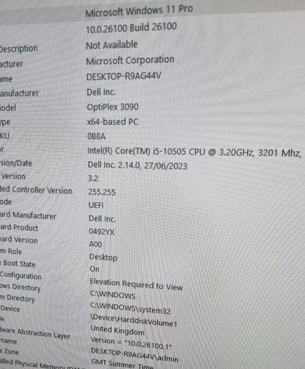 Dell Optiplex 3090 i5-10505, 16GB,