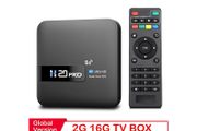 H20PRO Android TV Box With Voice Assistant 2.4&amp;5.8G Dual Wifi 100LAN Support 1080P Video 4K 3D Media player