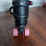 Black & pink rollerskates size 3 to 5. Image 2