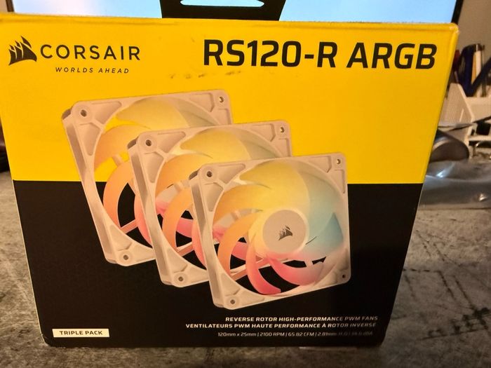 Corsair RS120 Reverse fans ARGB triple pack