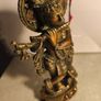 Krishna Brass Murti Krishn Hindu God Radha Krishna Hare Rama Iskon 24 CM. Tall . Image 8