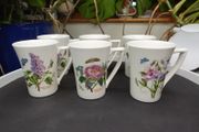 6 Vintage Portmeirion (Botanic Garden) Large Mugs