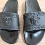 Men's black Versace sliders Image 5