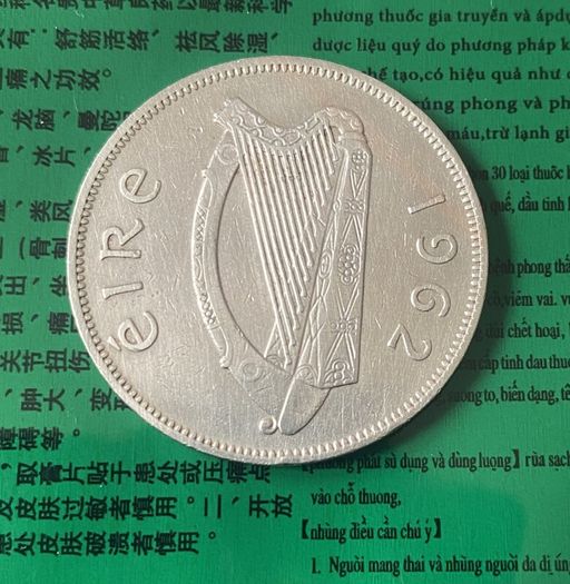 Ireland, 1962, Half Crown - Free Post