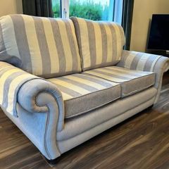 UPDATE - 1 sold. 1 x Grey Fabric Sofa with reversible cover