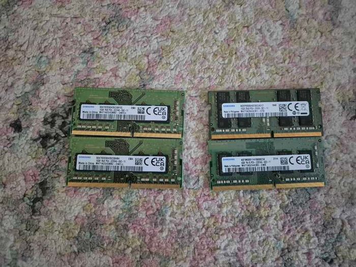 4x 16GB RAM PC4 Samsung laptop memory