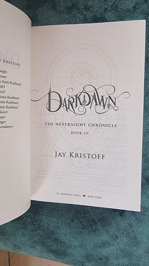 Darkdawn Jay Kristoff 1st Edition Signed
