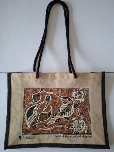 Cotton Shoulder Bag (Aboriginal Design)