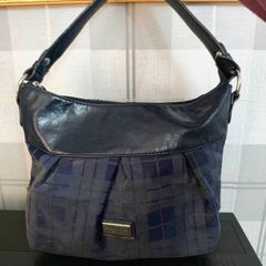 Tommy Hilfiger Navy Monogram Hobo Bag