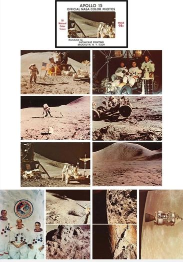 1971 Apollo 14 & 15 Official NASA Colour Photos (X20)