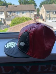 Deadpool Leather Snapback Hat