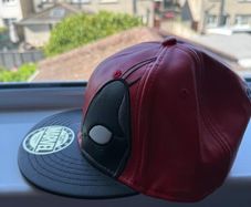 Deadpool Leather Snapback Hat