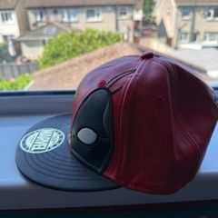 Deadpool Leather Snapback Hat