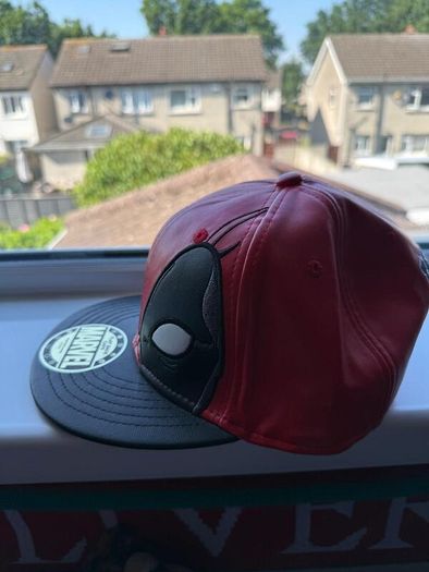 Deadpool Leather Snapback Hat