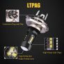 Pair H4 9003 60W 1800LM 6000K Car COB DRL Daylight running lights LED Conversion Headlight Bulb Hi/Lo Beam Image 2