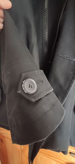 Jack & Jones Premium Collection Max Black Double Breasted Jacket Coat Size L