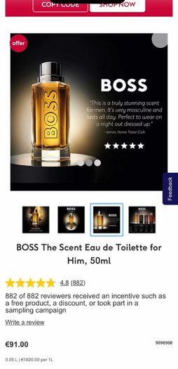 BOSS The Scent parfum for him