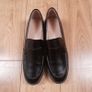 Cole Haan Black Polished Leather Classic Gwendolyn Penny Loafers 7UK/40EU/9.5US Image 2