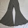 Beaufille Black And White Striped 70's Style Bell Bottom Trousers RRP 250E Image 7