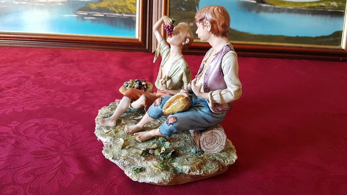 Capodimonte Italian Porcelain Large Figurine