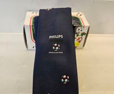 Italia 90 World Cup Official Tie Philips 1990 Football Italy