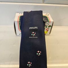 Italia 90 World Cup Official Tie Philips 1990 Football Italy