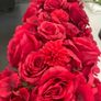 Red artificial flower Image 2