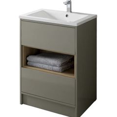 Taupe Floor standing vanity unit  600mm