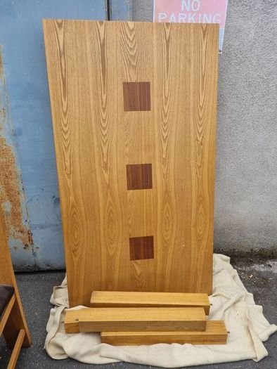 table and six chairs