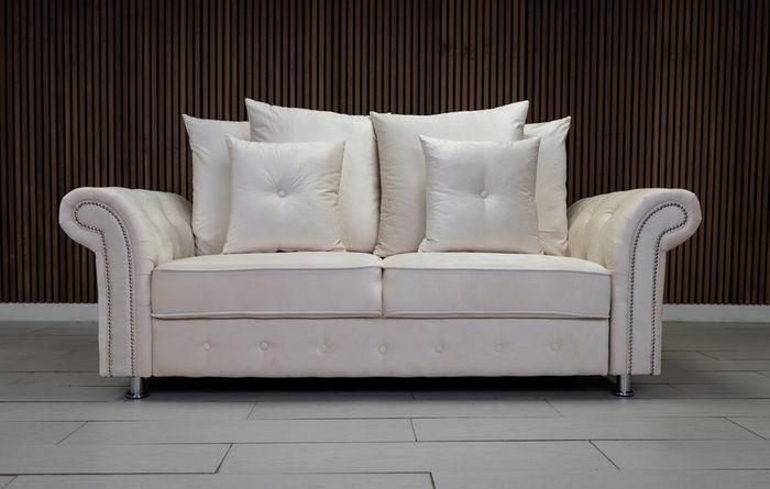 Olympia Cream Scatter Cushions Sofa Set