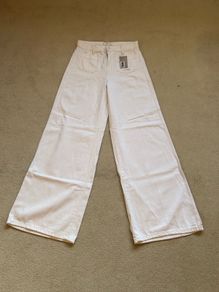 New white mango jeans
