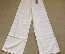 New white mango jeans