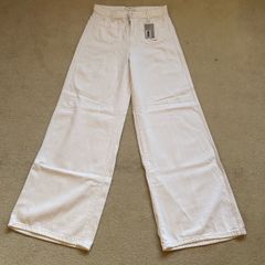 New white mango jeans