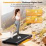 Vibration Walking Pad with  Auto Incline,4 Vibration Modes,Portable Under Desk Walking Treadmill for Home Office Fitness, No Assembly,LED Display & Remote Contro Image 2