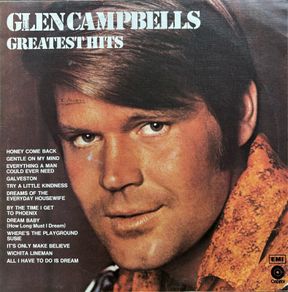 Glen Campbell Greatest Hirs. Vinyl plays like new - super minty condition.