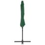 Cantilever Umbrella with Steel Pole Green 300 cm Image 4