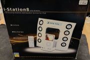 Logic3 i-Station8 Concert Sound speaker system with display for Apple iPod docking connector White