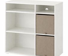 IKEA Vihals Shelving Unit w/ Boxes