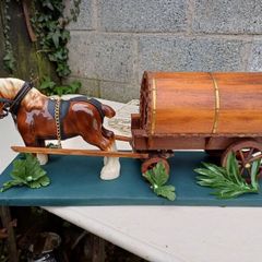Vintage Handmade Caravan & Horse