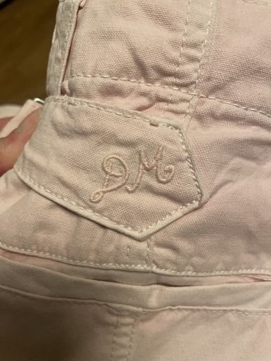 Soft pink cotton twill trousers
