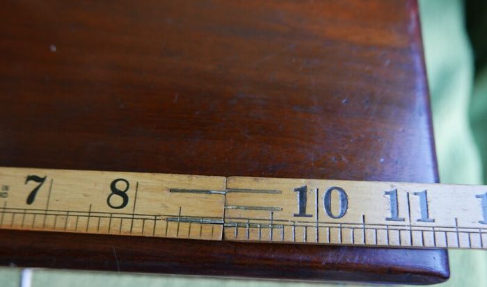 Antique 1800s Wood Folding Portable Travel Writing Lap Desk Campaign Box Case Key