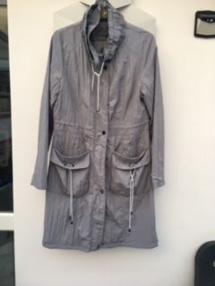 Grey "FranStyle" Trench Coat  size 10/12