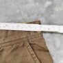 Aigle Mens Linen Trousers Brown W30 L32 Regular Fit Zip Fly Image 5