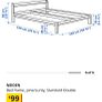 double bed frame and mattress Image 2