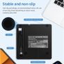 2 in 1 USB 3.0 Type C External DVD RW ROM CD Player Writer Reader Optical Drives for Laptop Desktop Computer Portable DVD Burner Image 4